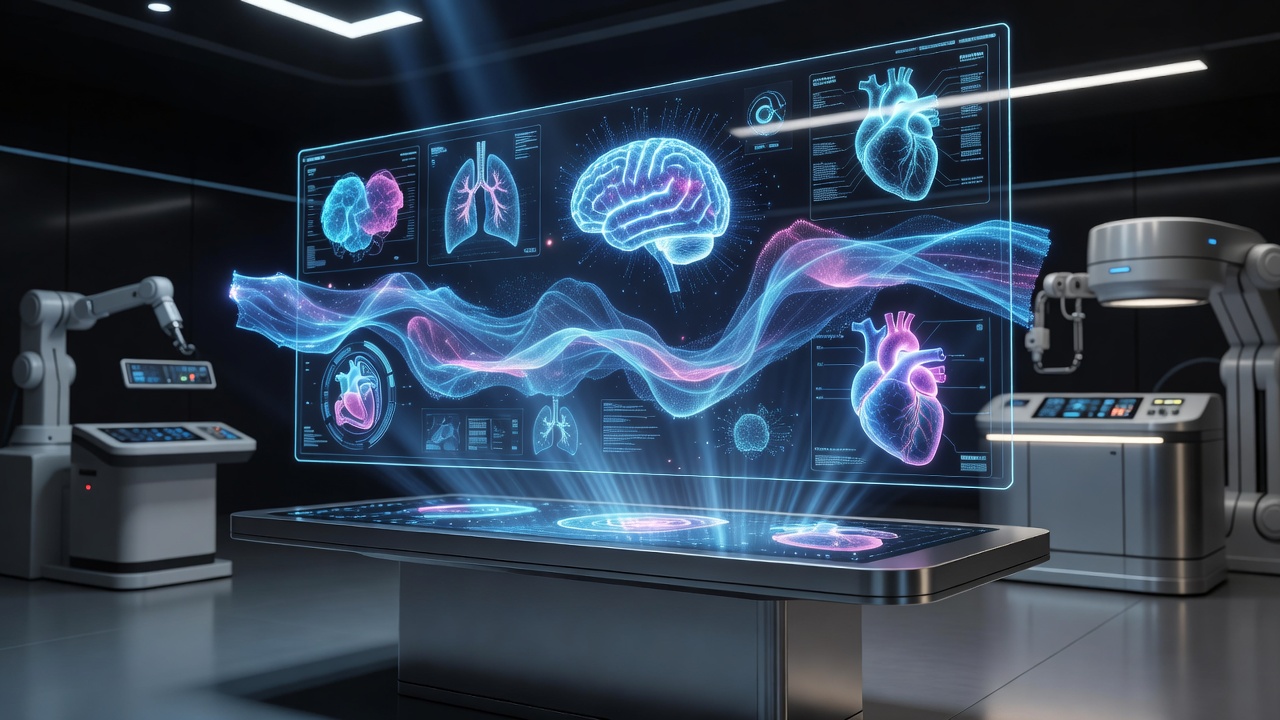 High tech medical imaging and advanced diagnostics interface