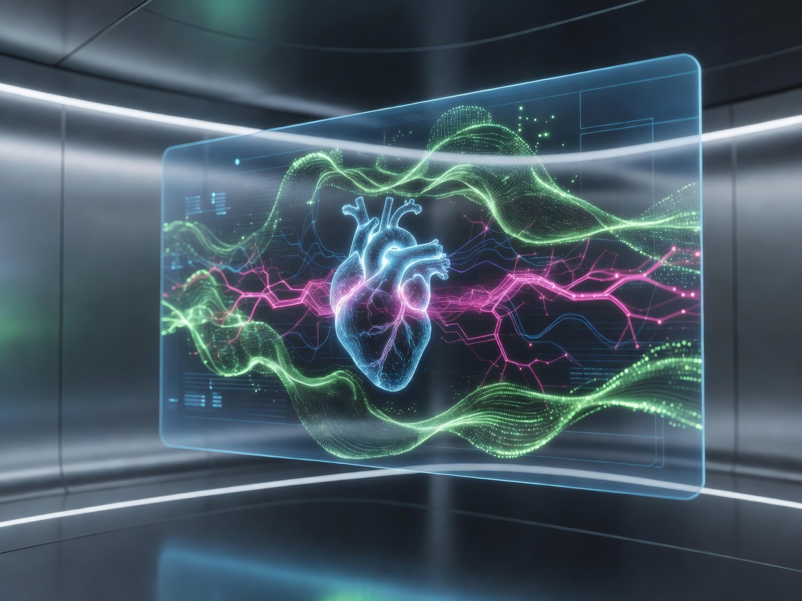 Advanced AI healthcare monitoring system display